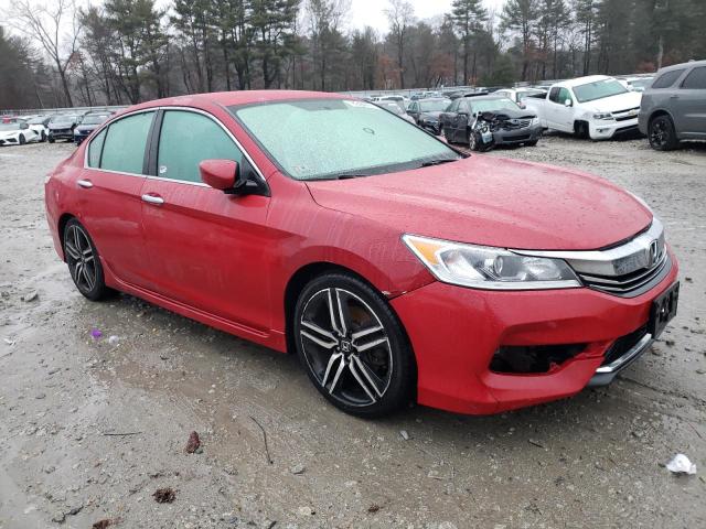 1HGCR2F54GA207191 - 2016 HONDA ACCORD SPORT RED photo 4