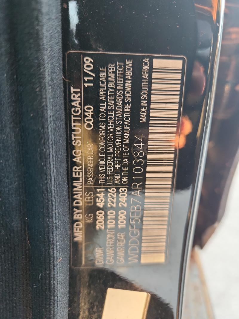 WDDGF5EB7AR103844 - 2010 MERCEDES-BENZ C 300 BLACK photo 12