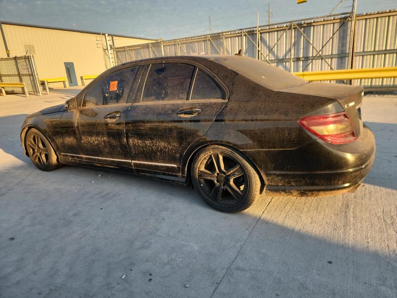 WDDGF5EB7AR103844 - 2010 MERCEDES-BENZ C 300 BLACK photo 2