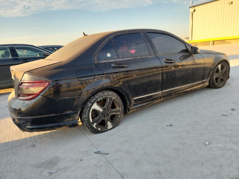WDDGF5EB7AR103844 - 2010 MERCEDES-BENZ C 300 BLACK photo 3