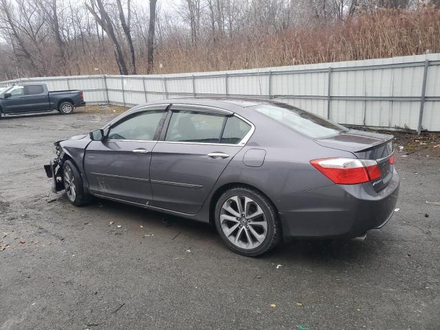 1HGCR2F5XFA027440 - 2015 HONDA ACCORD SPORT GRAY photo 2