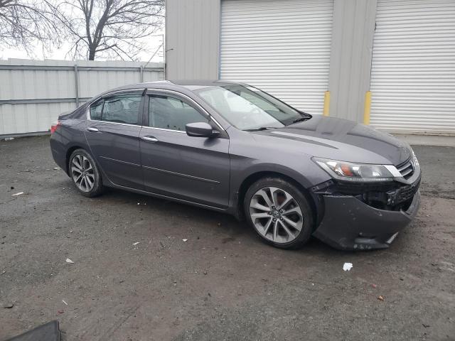 1HGCR2F5XFA027440 - 2015 HONDA ACCORD SPORT GRAY photo 4