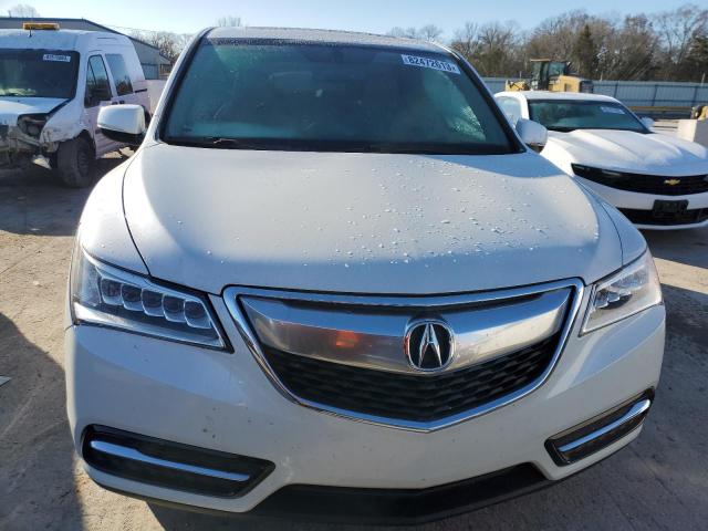 5FRYD3H29EB006773 - 2014 ACURA MDX WHITE photo 5