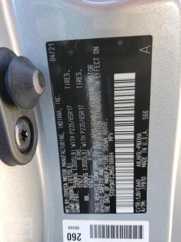 5TDYSKFC2MS018884 - 2021 TOYOTA SIENNA XLE SILVER photo 14