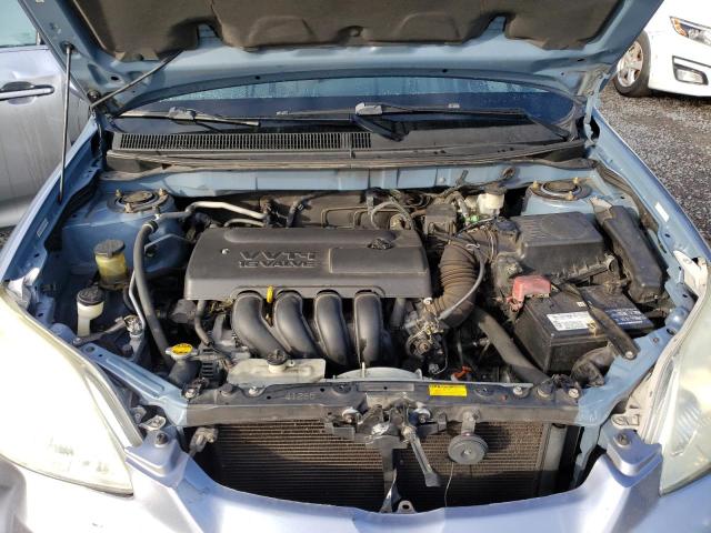 2T1KR32E54C179821 - 2004 TOYOTA COROLLA MA XR BLUE photo 11