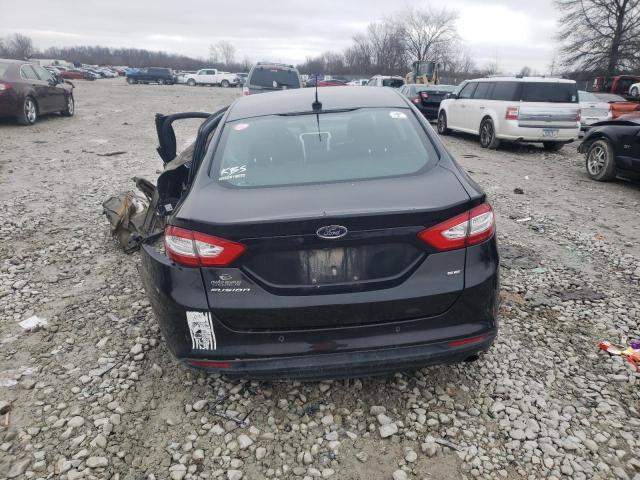 3FA6P0H73DR132480 - 2013 FORD FUSION SE BLACK photo 6