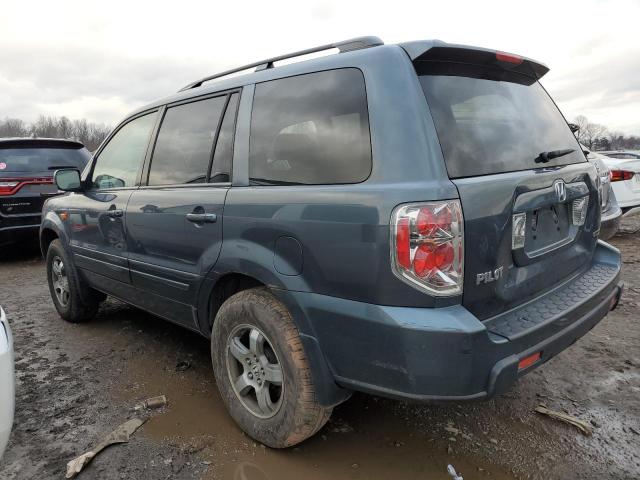 2HKYF185X6H511170 - 2006 HONDA PILOT EX BLUE photo 2