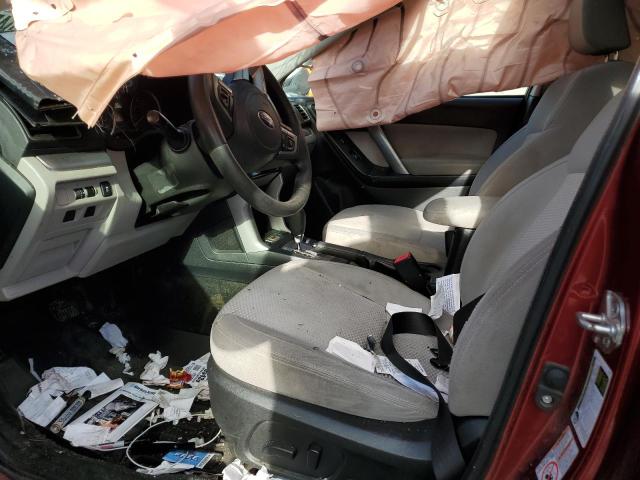 JF2SJAEC5HH417594 - 2017 SUBARU FORESTER 2.5I PREMIUM MAROON photo 7