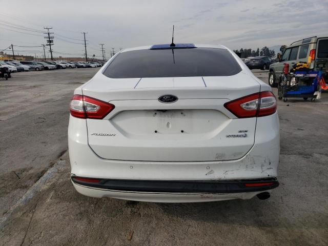 3FA6P0LU1DR194764 - 2013 FORD FUSION SE HYBRID WHITE photo 6