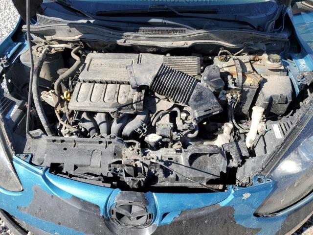 JM1DE1HY9B0127013 - 2011 MAZDA MAZDA2 TEAL photo 11