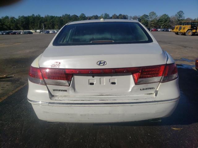 KMHFC46F88A305705 - 2008 HYUNDAI AZERA SE WHITE photo 6