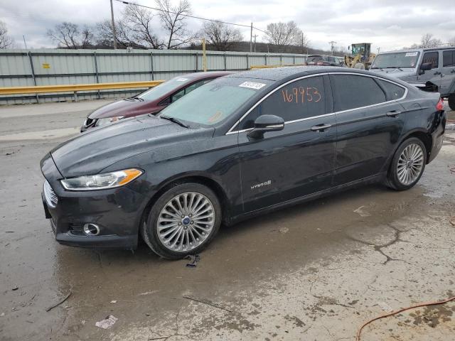 3FA6P0RU5ER239634 - 2014 FORD FUSION TITANIUM HEV BLACK photo 1