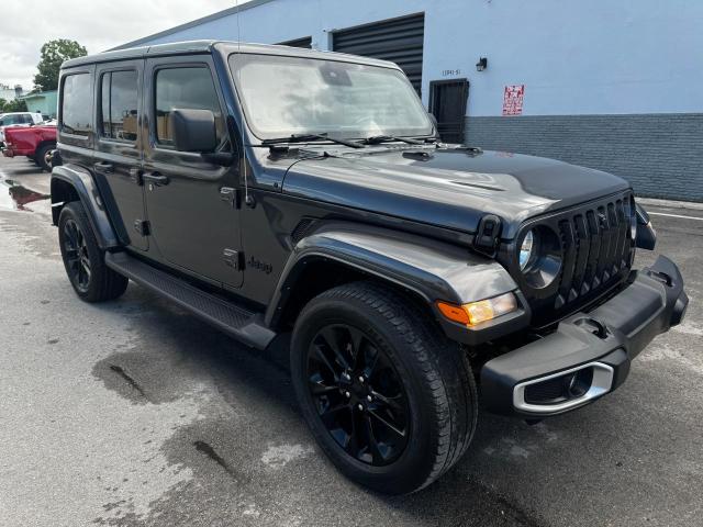 1C4JJXP60MW658781 - 2021 JEEP WRANGLER U SAHARA 4XE GRAY photo 1