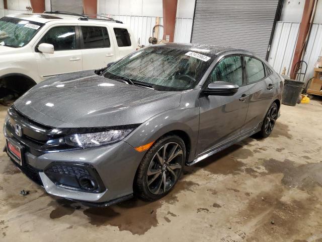 SHHFK7H94HU214257 - 2017 HONDA CIVIC SPORT TOURING GRAY photo 1