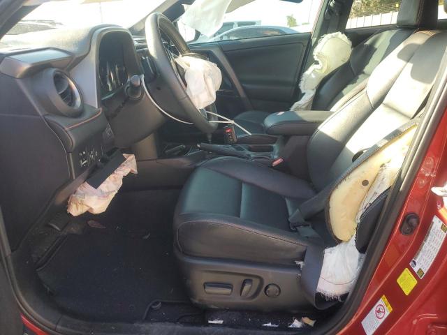 2T3NFREV3HW331028 - 2017 TOYOTA RAV4 SE წითელი ფოტო 7