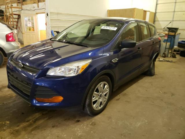 1FMCU0F70EUD72441 - 2014 FORD ESCAPE S BLUE photo 1