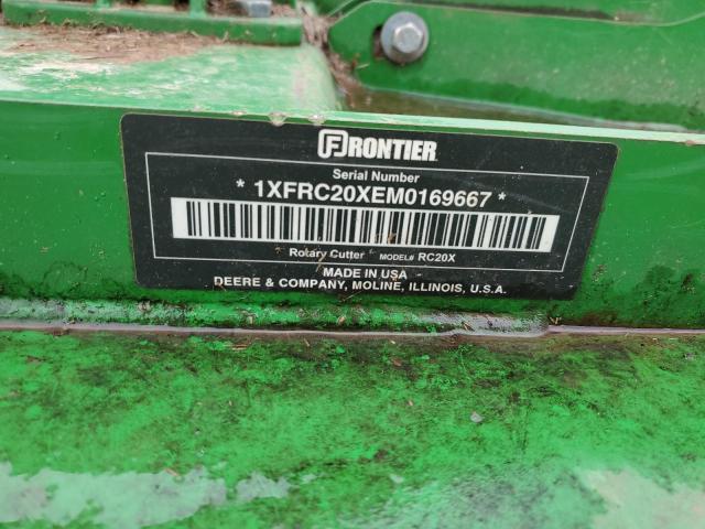 1XFRC20XEM0169667 - 2021 JOHN DEERE MOWER GREEN photo 10