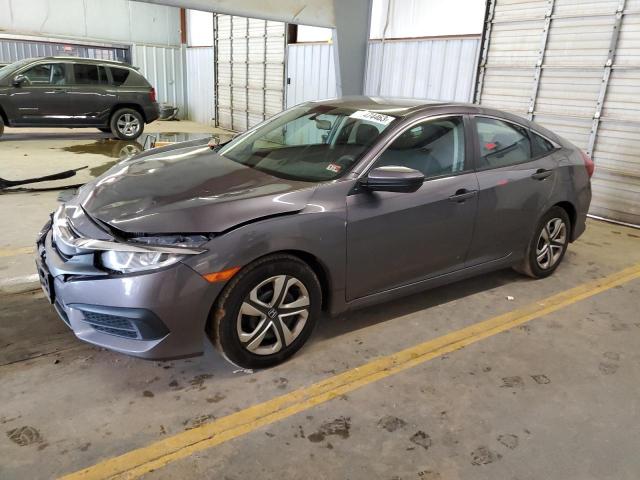 2HGFC2F51JH523204 - 2018 HONDA CIVIC LX GRAY photo 1