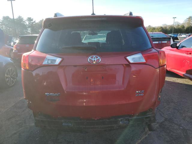 2T3RFREV4DW018758 - 2013 TOYOTA RAV4 XLE RED photo 6