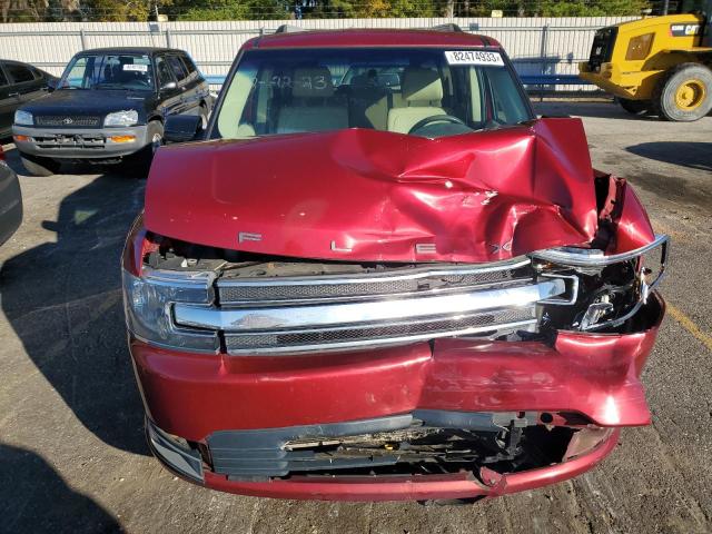 2FMGK5C8XJBA12322 - 2018 FORD FLEX SEL MAROON photo 5