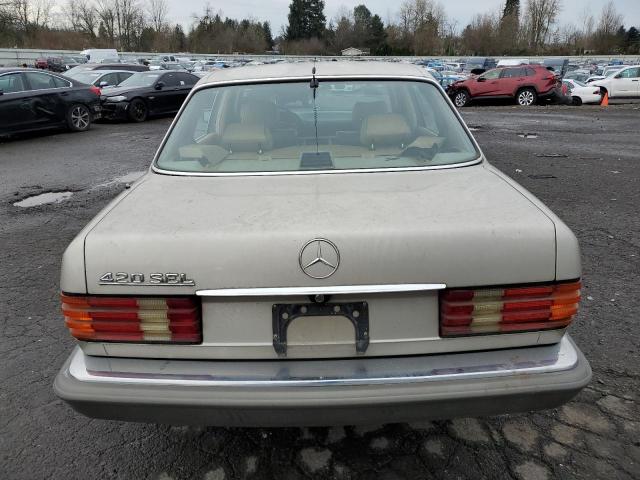 WDBCA35D8HA351587 - 1987 MERCEDES-BENZ 420 SEL GOLD photo 6