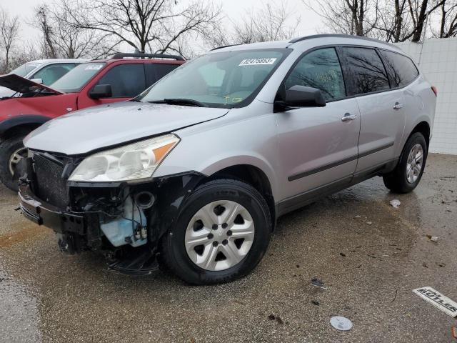 1GNKRFED0CJ406248 - 2012 CHEVROLET TRAVERSE LS SILVER photo 1