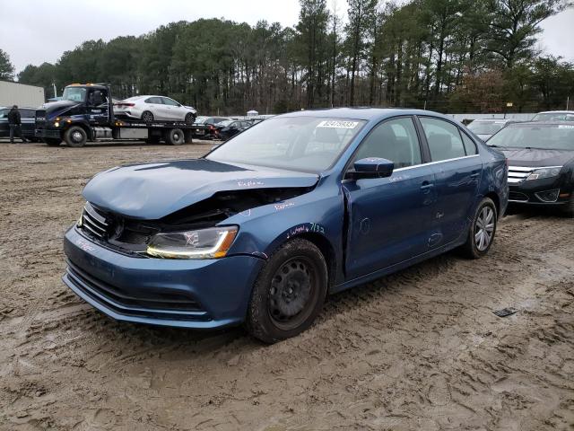 3VW2B7AJ5HM394927 - 2017 VOLKSWAGEN JETTA S BLUE photo 1