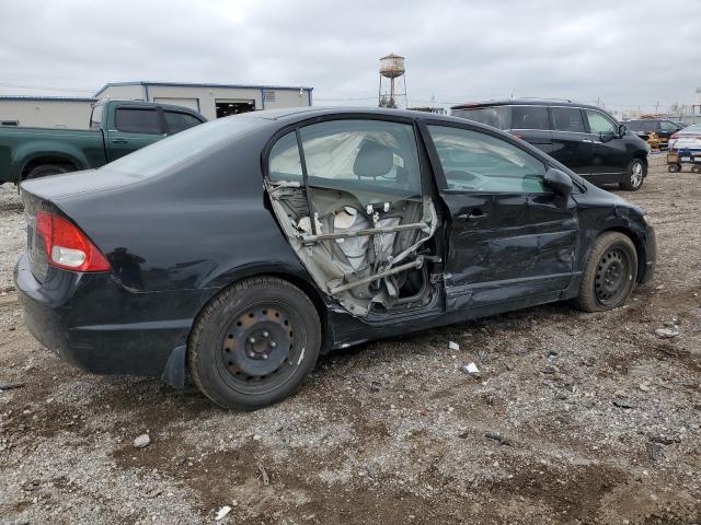 19XFA1F53AE040856 - 2010 HONDA CIVIC LX BLACK photo 3