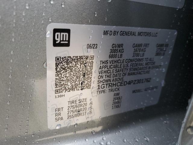 1GTRHCED4PZ301762 - 2023 GMC SIERRA C1500 ELEVATION SILVER photo 12