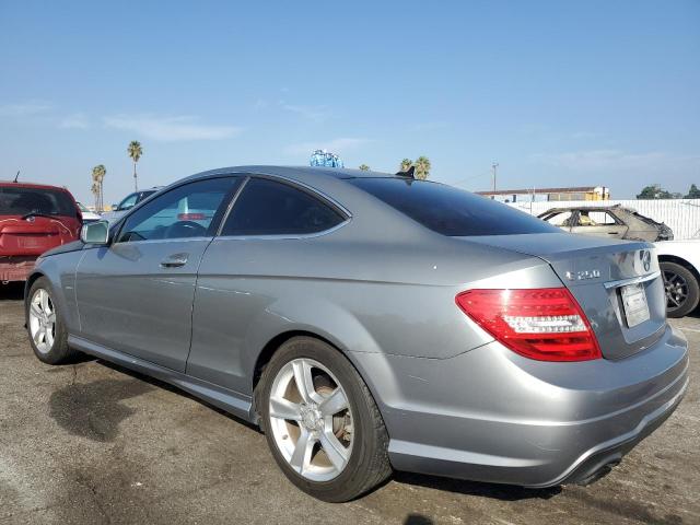 WDDGJ4HB2CF885379 - 2012 MERCEDES-BENZ C 250 GRAY photo 2