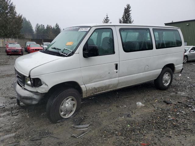 1FBNE31L73HA30835 - 2003 FORD ECONOLINE E350 SUPER DUTY WAGON WHITE photo 1