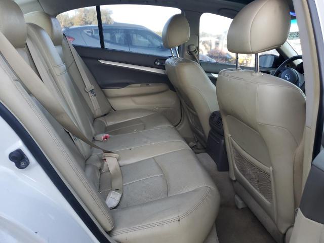 JNKCV61E19M014179 - 2009 INFINITI G37 BASE WHITE photo 10