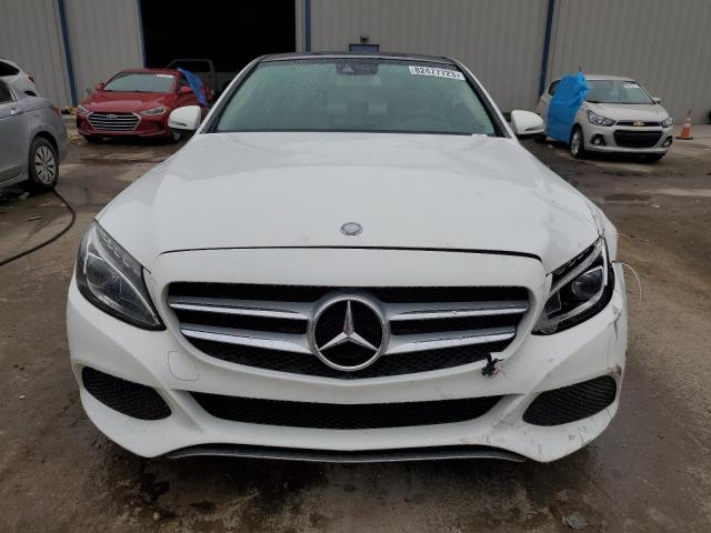 55SWF4JB0GU154430 - 2016 MERCEDES-BENZ C 300 WHITE photo 5