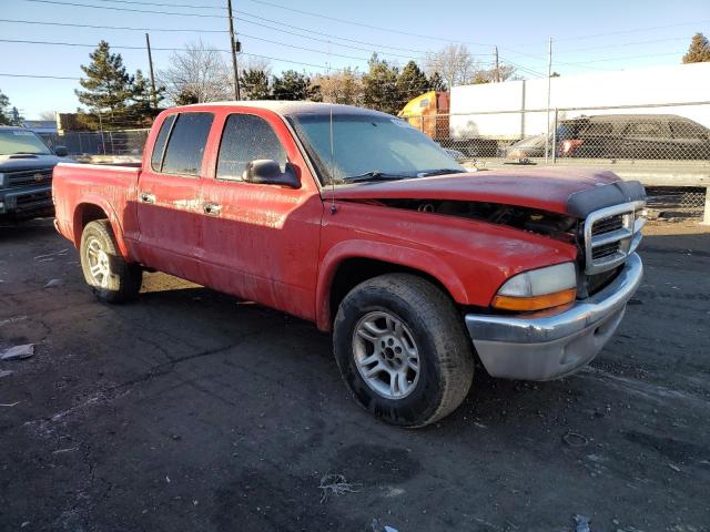 1D7HL48X33S197246 - 2003 DODGE DAKOTA QUAD SLT RED photo 4