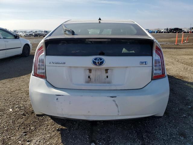 JTDKN3DU7D5639994 - 2013 TOYOTA PRIUS WHITE photo 6