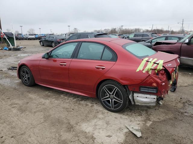 W1KAF4HB8PR074763 - 2023 MERCEDES-BENZ C 300 4MATIC RED photo 2