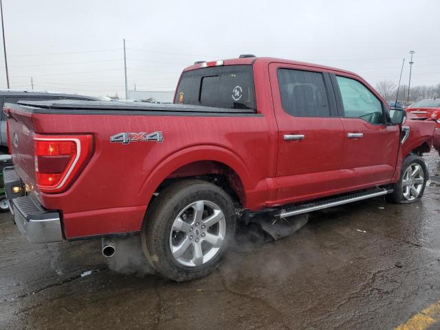 1FTEW1EPXNKE38682 - 2022 FORD F150 SUPERCREW RED photo 3