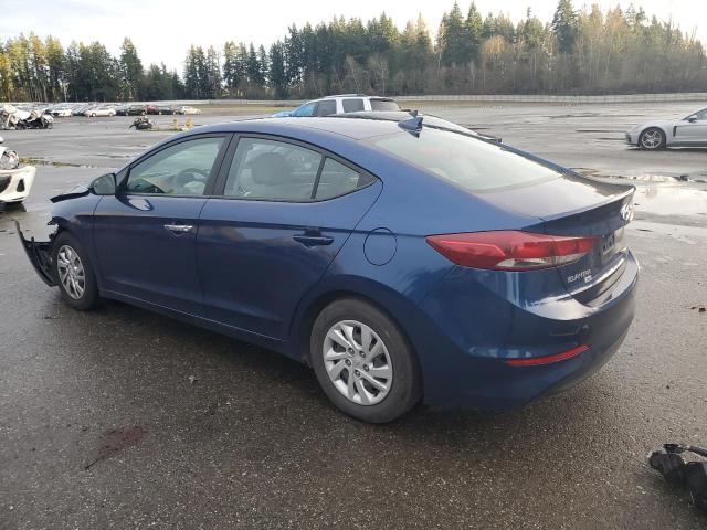 5NPD74LF8HH193968 - 2017 HYUNDAI ELANTRA SE BLUE photo 2