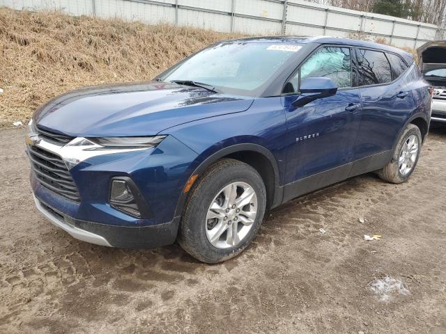 3GNKBHR43NS143491 - 2022 CHEVROLET BLAZER 2LT BLUE photo 1