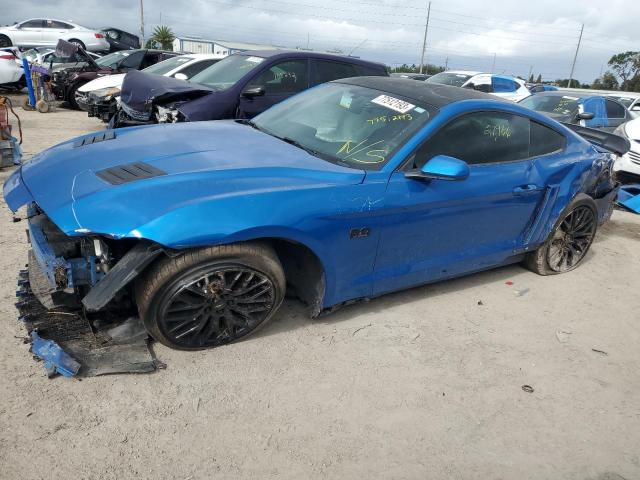 1FA6P8CF7L5175105 - 2020 FORD MUSTANG GT BLUE photo 1
