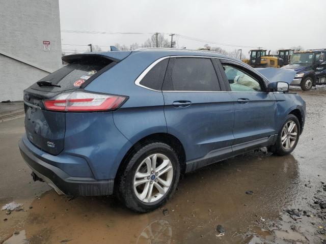 2FMPK4J98KBB18789 - 2019 FORD EDGE SEL BLUE photo 3