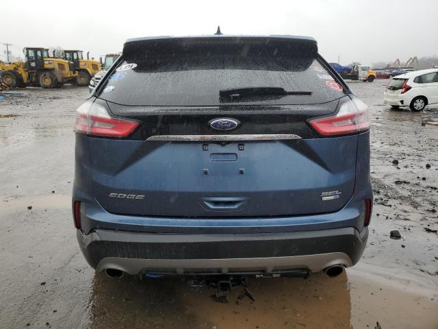 2FMPK4J98KBB18789 - 2019 FORD EDGE SEL BLUE photo 6