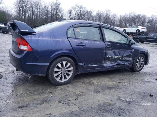 2HGFA1F98AH545669 - 2010 HONDA CIVIC EXL BLUE photo 3