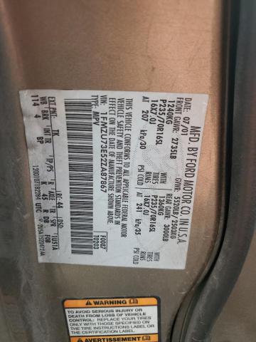 1FMZU73E52ZA87867 - 2002 FORD EXPLORER XLT 银色 照片 13