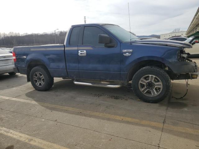 1FTRF12297KA95523 - 2007 FORD F150 BLUE photo 4