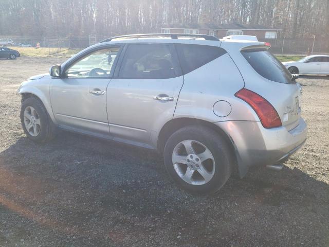 JN8AZ08T05W328133 - 2005 NISSAN MURANO SL SILVER photo 2