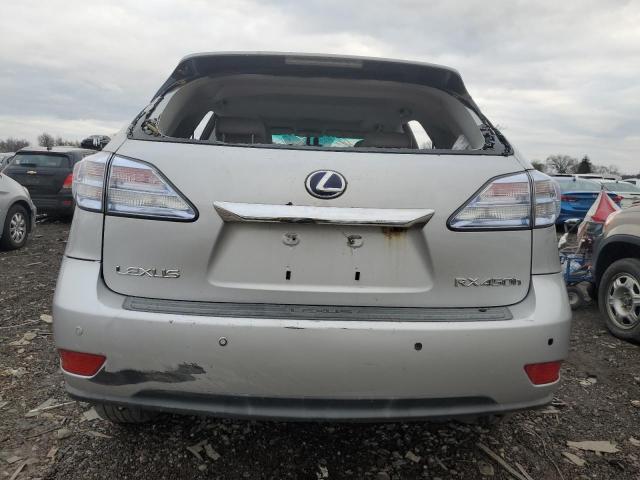 JTJBC1BAXA2018472 - 2010 LEXUS RX 450 SILVER photo 6