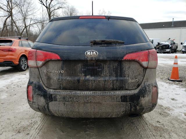 5XYKTCA69EG527217 - 2014 KIA SORENTO LX BLACK photo 6