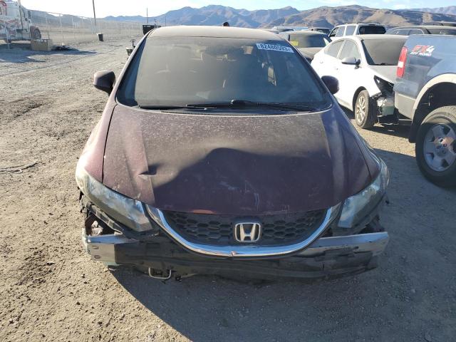 19XFB2F51DE081008 - 2013 HONDA CIVIC LX BURGUNDY photo 5