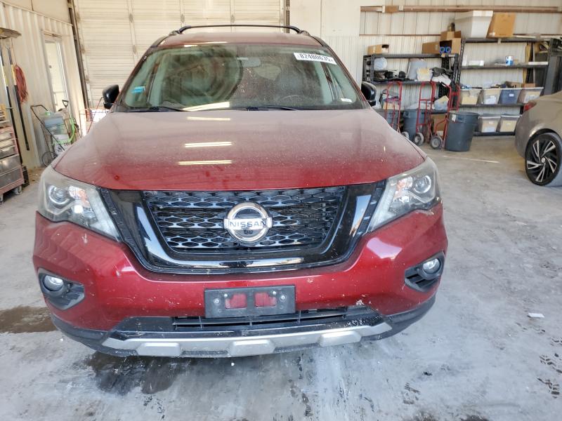 5N1DR2MN7KC640874 - 2019 NISSAN PATHFINDER S RED photo 5